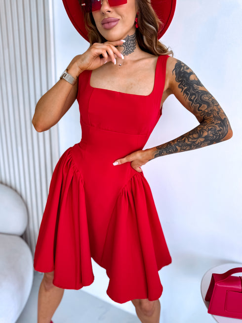 Corset dress "MARAKUJA A1160" - RED